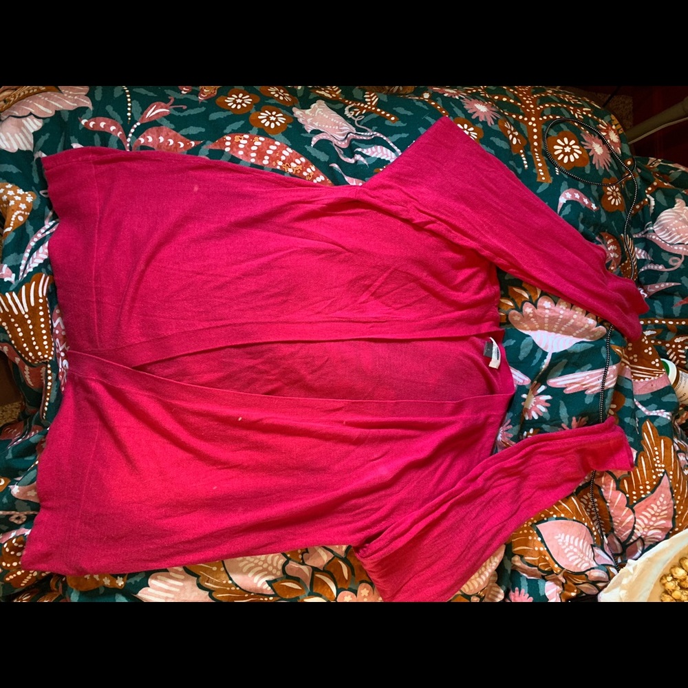 Pink cardigan